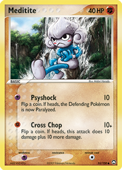 Meditite, Power Keepers #55, Pokémon TCG card