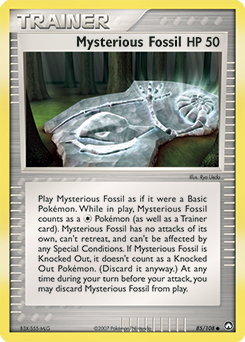 Mysterious Fossil, Power Keepers #85, Pokémon TCG card