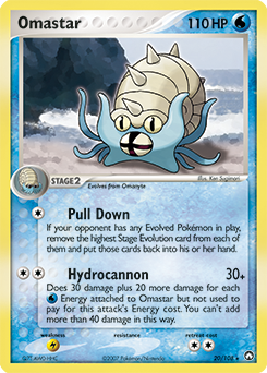 Omastar, Power Keepers #20, Pokémon TCG card