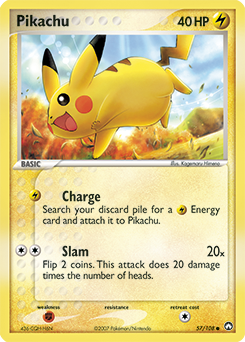 Pikachu, Power Keepers #57, Pokémon TCG card