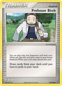 Professor Birch, Power Keepers #80, Pokémon TCG card