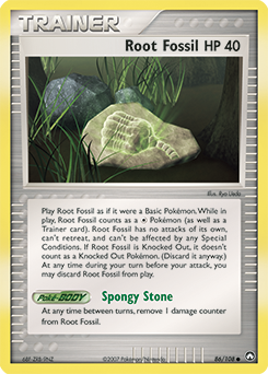 Root Fossil, Power Keepers #86, Pokémon TCG card