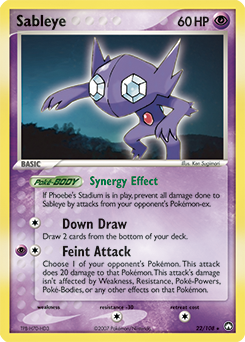 Sableye, Power Keepers #22, Pokémon TCG card