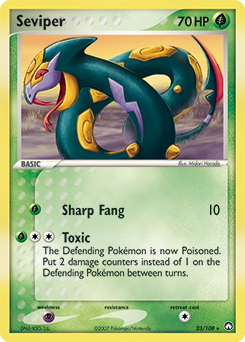 Seviper, Power Keepers #23, Pokémon TCG card