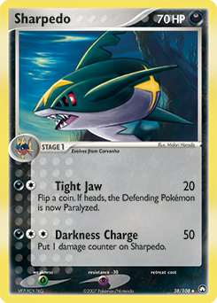 Sharpedo, Power Keepers #38, Pokémon TCG card