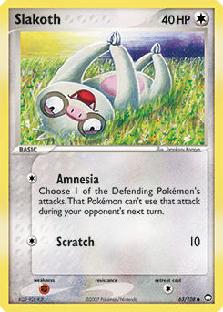 Slakoth, Power Keepers #63, Pokémon TCG card