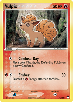 Vulpix, Power Keepers #69, Pokémon TCG card