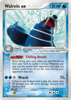 Walrein ex, Power Keepers #99, Pokémon TCG card