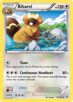 Bibarel, Primal Clash #118, Pokémon TCG card