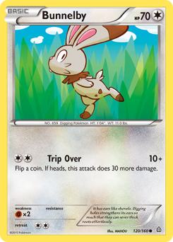 Bunnelby, Primal Clash #120, Pokémon TCG card