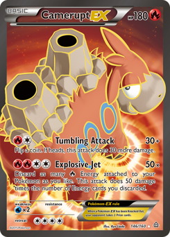 Camerupt-EX, Primal Clash #146, Pokémon TCG card