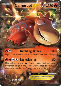 Camerupt-EX, Primal Clash #29, Pokémon TCG card