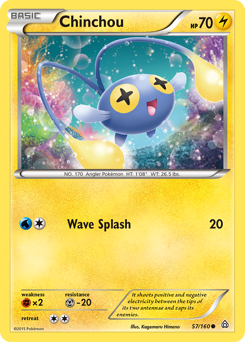 Chinchou, Primal Clash #57, Pokémon TCG card