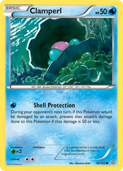 Clamperl, Primal Clash #49, Pokémon TCG card