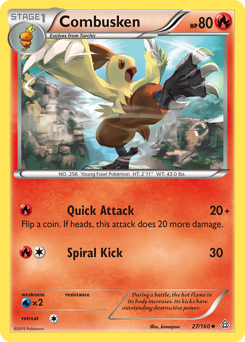 Combusken, Primal Clash #27, Pokémon TCG card