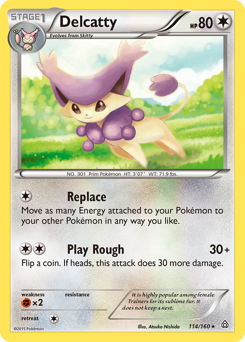 Delcatty, Primal Clash #114, Pokémon TCG card