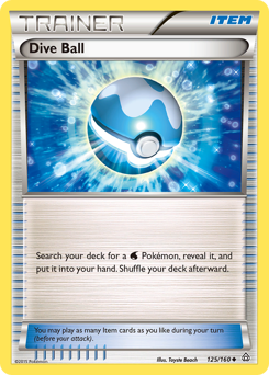 Dive Ball, Primal Clash #125, Pokémon TCG card