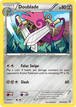 Doublade, Primal Clash #99, Pokémon TCG card