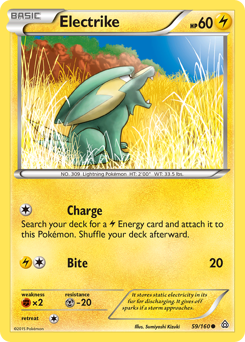Electrike, Primal Clash #59, Pokémon TCG card