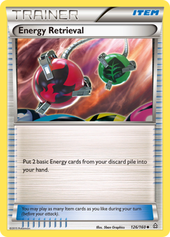 Energy Retrieval, Primal Clash #126, Pokémon TCG card
