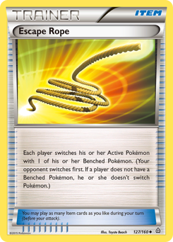 Escape Rope, Primal Clash #127, Pokémon TCG card