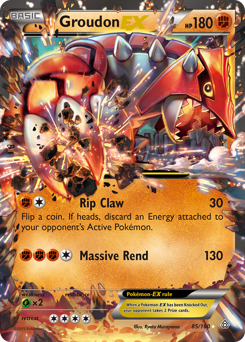 Groudon-EX, Primal Clash #85, Pokémon TCG card