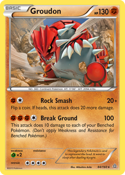 Groudon, Primal Clash #84, Pokémon TCG card
