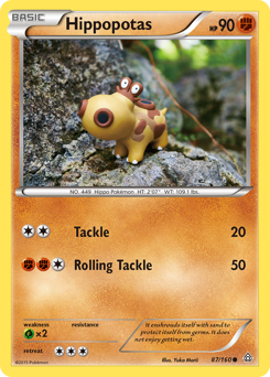 Hippopotas, Primal Clash #87, Pokémon TCG card