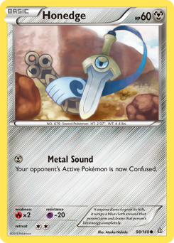 Honedge, Primal Clash #98, Pokémon TCG card