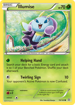Illumise, Primal Clash #18, Pokémon TCG card