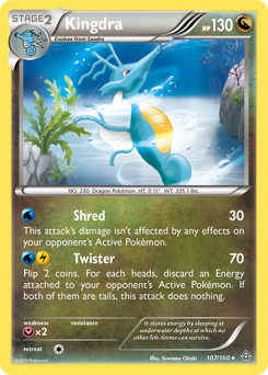 Kingdra, Primal Clash #107, Pokémon TCG card