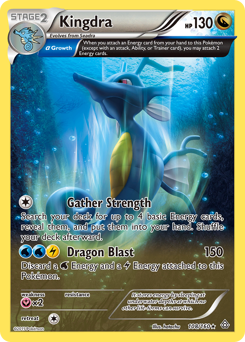 Kingdra, Primal Clash #108, Pokémon TCG card