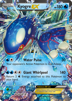 Kyogre-EX, Primal Clash #54, Pokémon TCG card