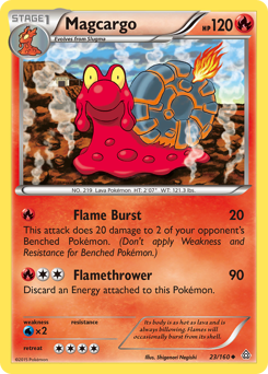 Magcargo, Primal Clash #23, Pokémon TCG card