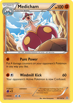 Medicham, Primal Clash #80, Pokémon TCG card