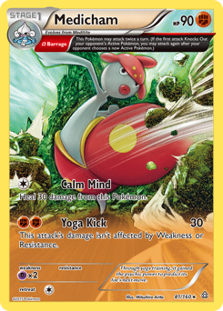 Medicham, Primal Clash #81, Pokémon TCG card