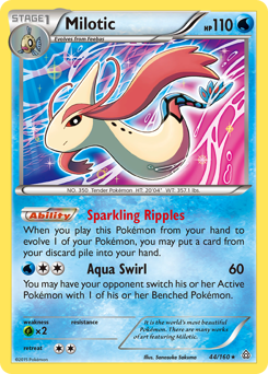 Milotic, Primal Clash #44, Pokémon TCG card