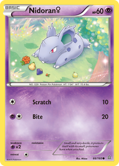 Nidoran ♀, Primal Clash #66, Pokémon TCG card