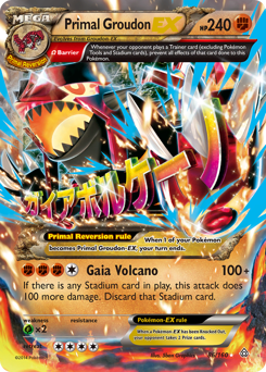 Primal Groudon-EX, Primal Clash #86, Pokémon TCG card