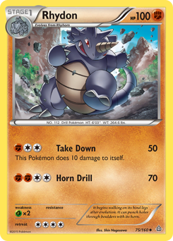 Rhydon, Primal Clash #75, Pokémon TCG card