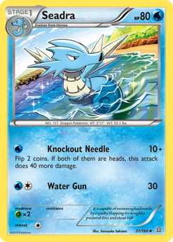 Seadra, Primal Clash #31, Pokémon TCG card