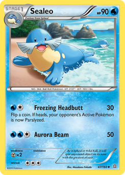 Sealeo, Primal Clash #47, Pokémon TCG card