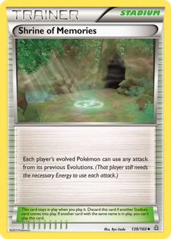 Shrine of Memories, Primal Clash #139, Pokémon TCG card