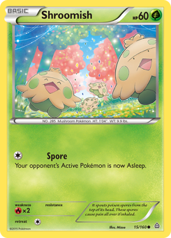 Shroomish, Primal Clash #15, Pokémon TCG card