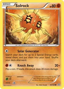 Solrock, Primal Clash #83, Pokémon TCG card