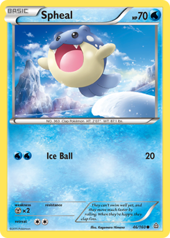 Spheal, Primal Clash #46, Pokémon TCG card