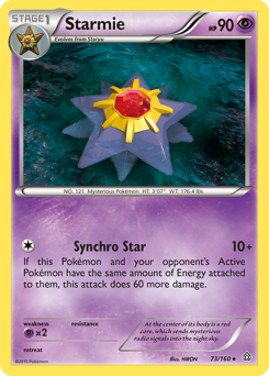 Starmie, Primal Clash #73, Pokémon TCG card
