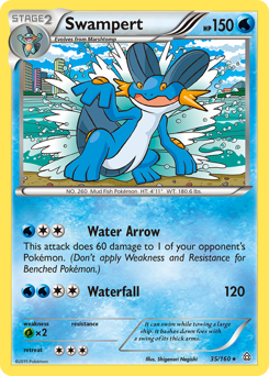 Swampert, Primal Clash #35, Pokémon TCG card