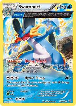 Swampert, Primal Clash #36, Pokémon TCG card