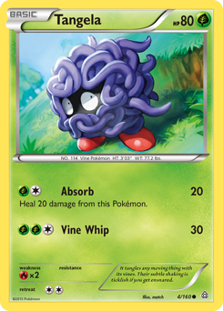 Tangela, Primal Clash #4, Pokémon TCG card